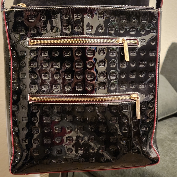 Arcadia Black Patent Leather Crossbody Bag - Picture 2 of 6